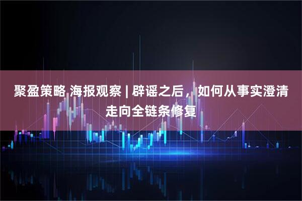 聚盈策略 海报观察 | 辟谣之后，如何从事实澄清走向全链条修复